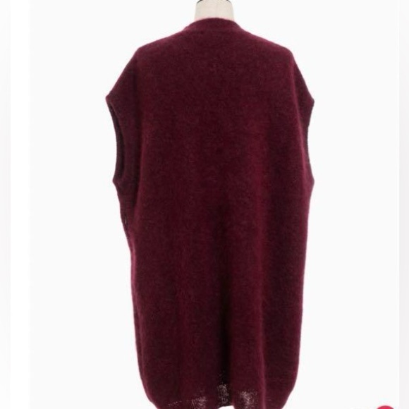 IIROT Japanese Style Sweater Tunic Vest Maroon Size Free OSFA - Picture 3 of 11